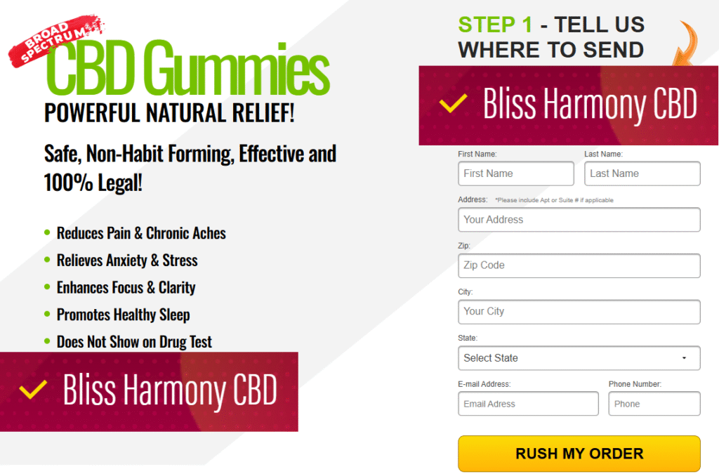 Bliss Harmony CBD Gummies